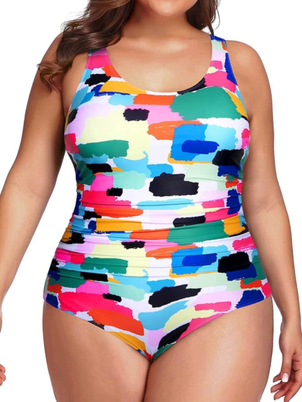Plus Size Athletic One-Piece Swimsuit